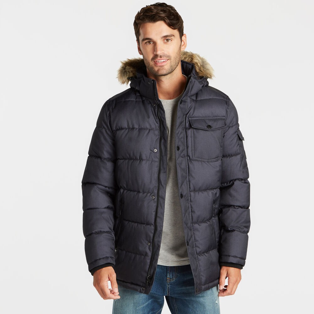 BIG & TALL PARKA WITH REMOVABLE HOOD,Pure Deep Bay Wash,large