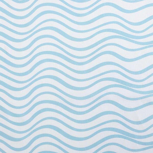 Lineary Waves Blue Queen Sheet Set