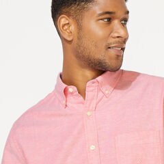BIG & TALL CLASSIC FIT STRETCH OXFORD SHIRT,Coral Dream,large