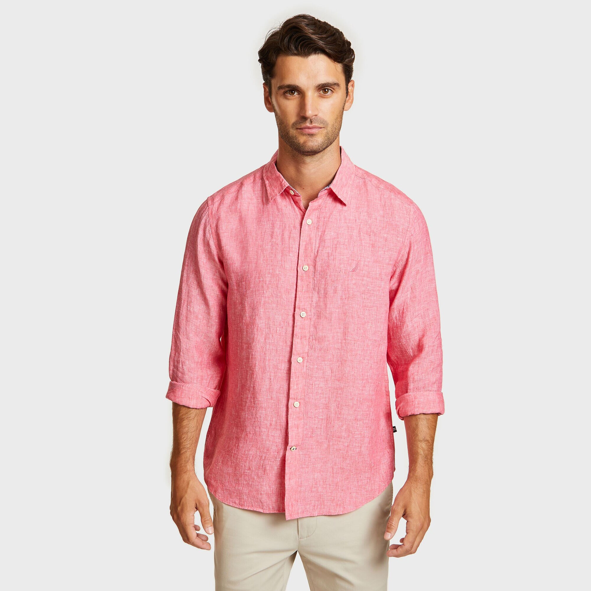 Nautica CLASSIC FIT LINEN SHIRT 6091771