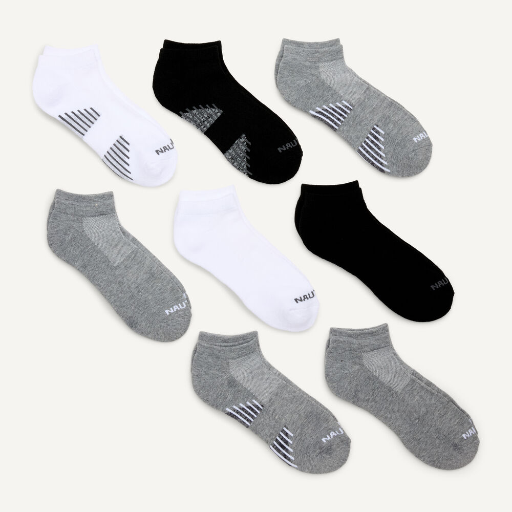Athletic Low Cut Socks, 8-Pack,Atlantic Dark,large