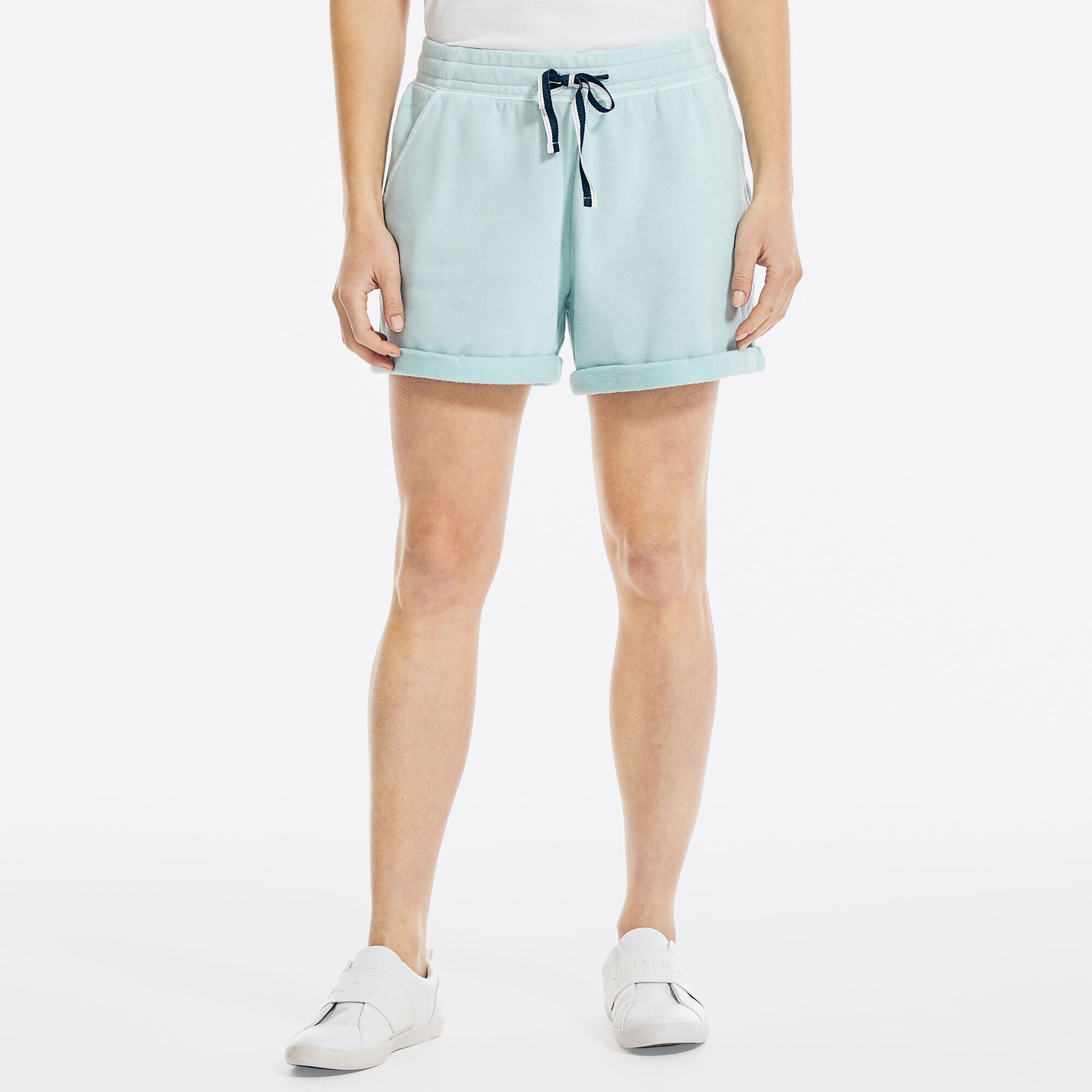 4" KNIT SHORT,Aqua Splash,large