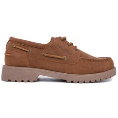 Lace-Up Boat Shoe,Dark Brown Heather,large