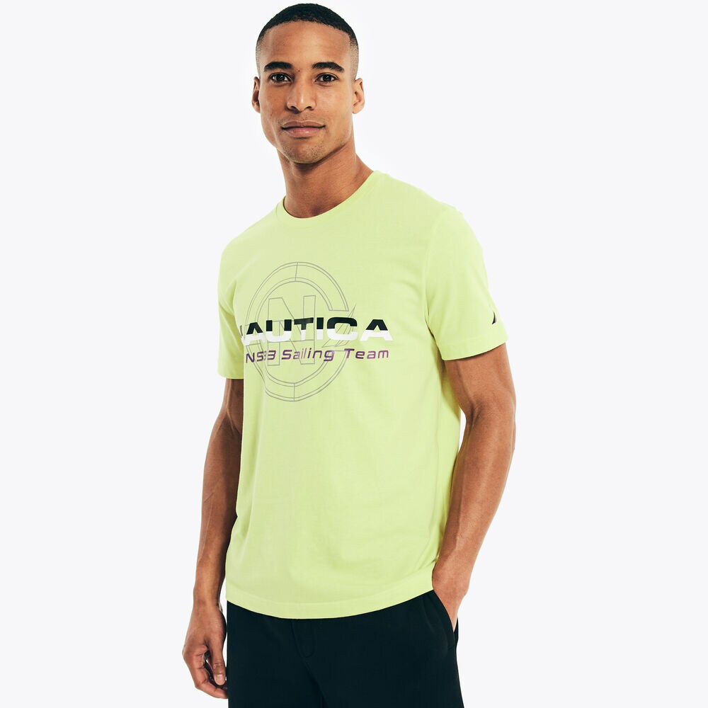 COMPETITION SUSTAINABLY CRAFTED SAILING TEAM GRAPHIC T-SHIRT,Canyon Gold,large