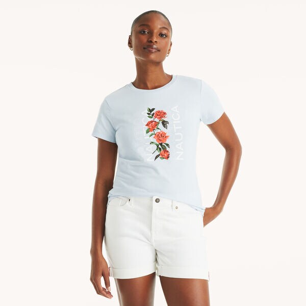 Floral Logo Graphic T-Shirt