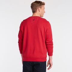 NAUTICA LOGO CREWNECK SWEATSHIRT,Nautica Red,large