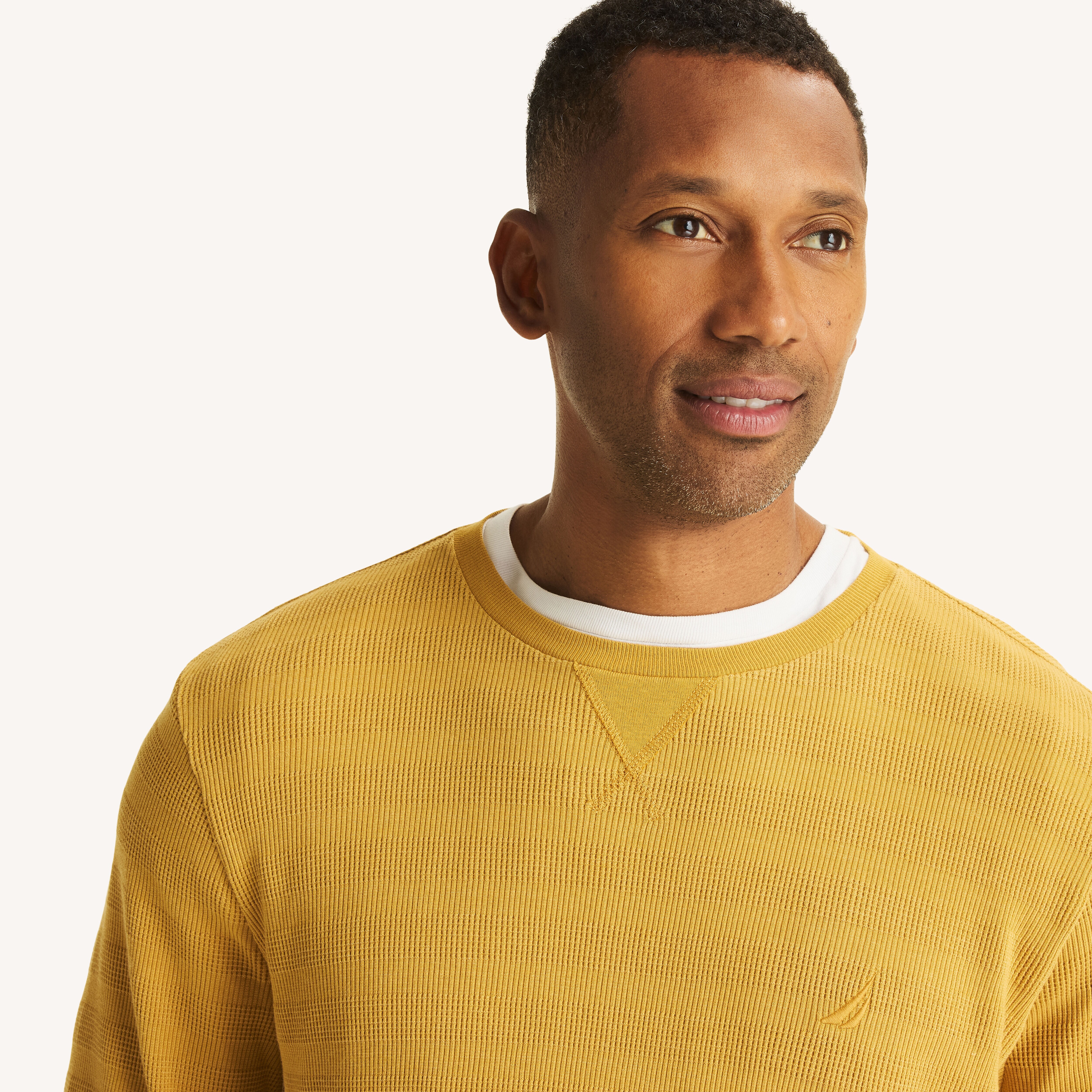 Waffle Knit Crewneck Sweatshirt | Nautica