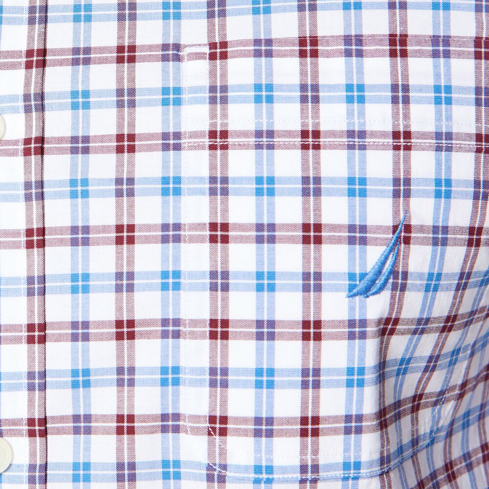 PLAID SHIRT,Bright White,large