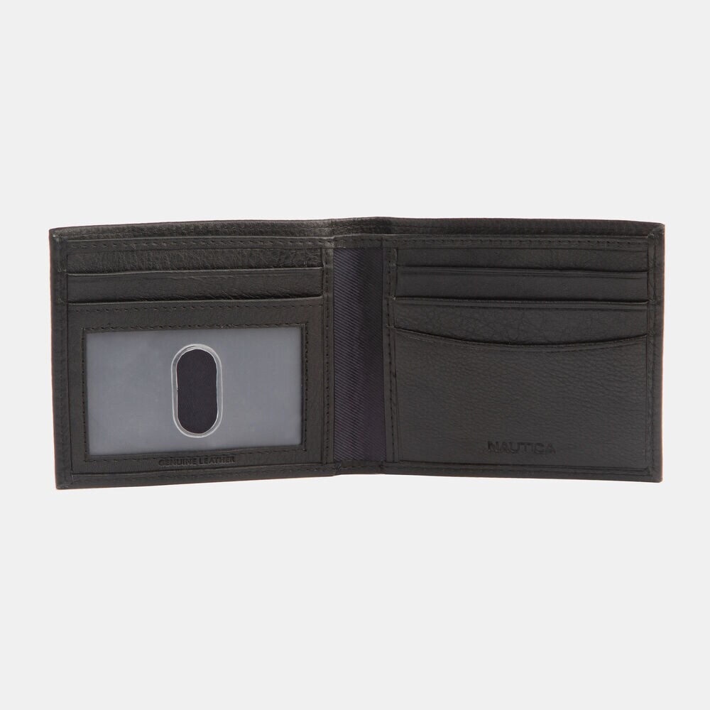 PEBBLED LEATHER SLIMFOLD WALLET,Rust Blue Wash Outlet,large