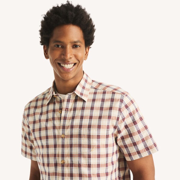 Plaid Short-Sleeve Shirt