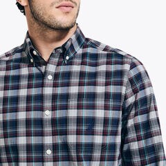 Sustainably Crafted Plaid Shirt,Griffin Grey,large