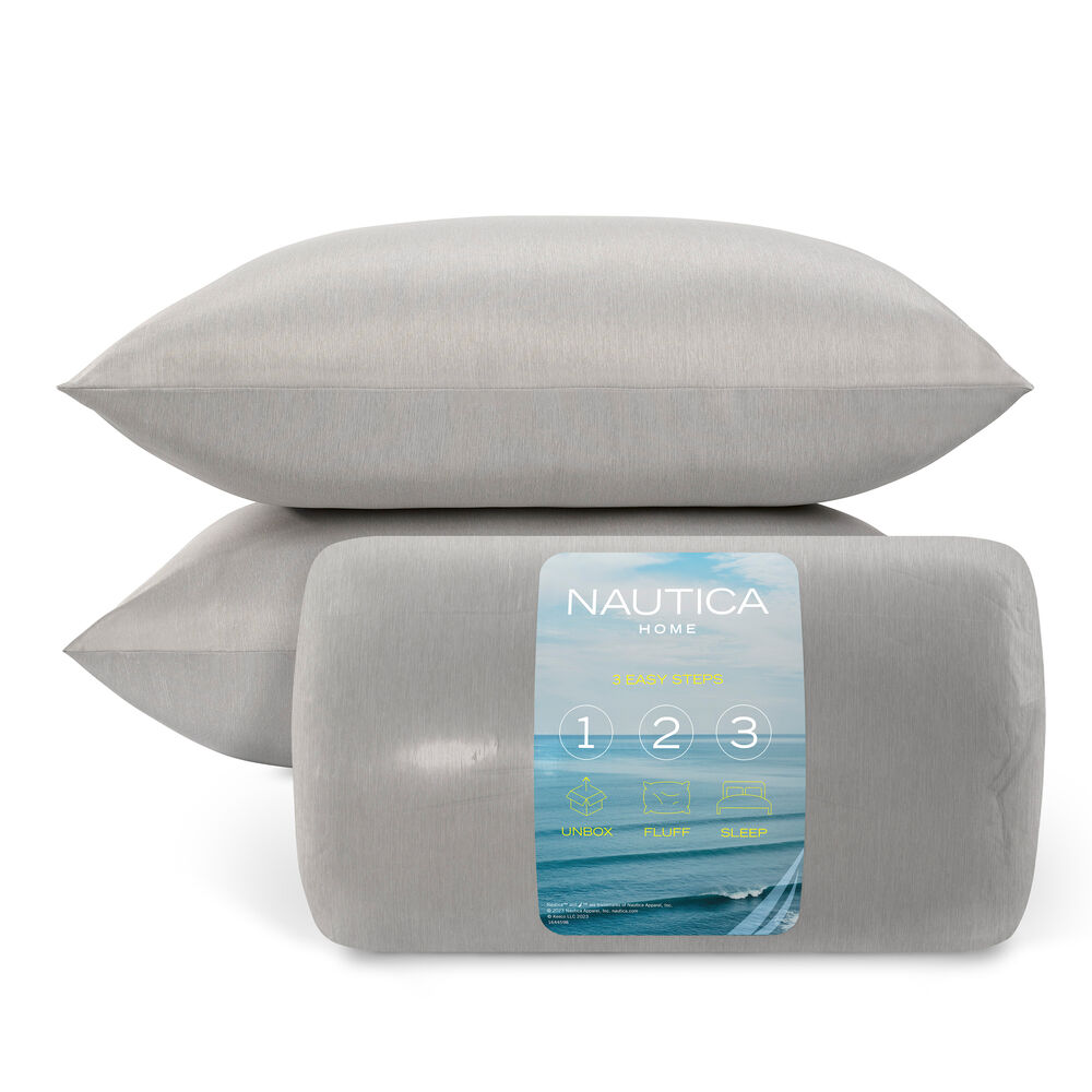 Charcoal-Infused King 2pc Pillows,Light Grey,large