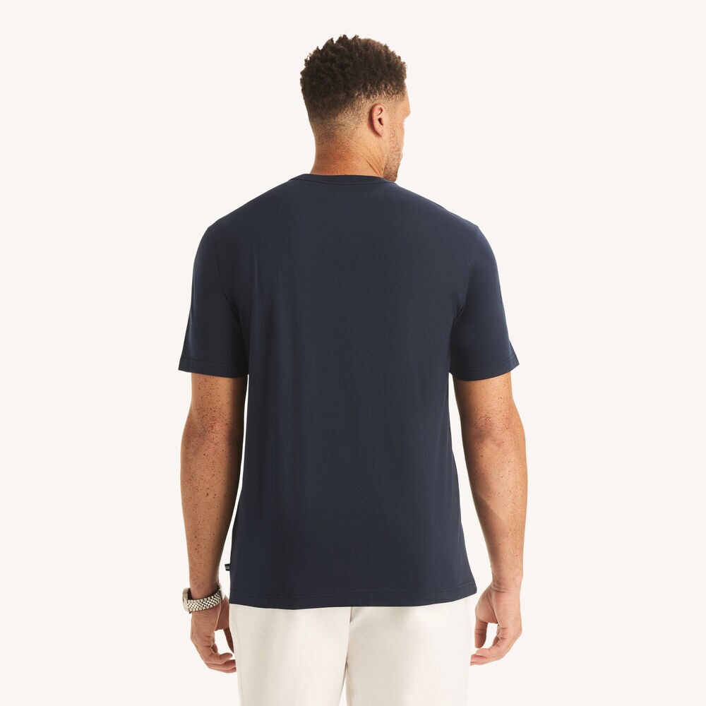 Big & Tall Palm Trees Graphic T-Shirt,Stellar Blue Heather,large