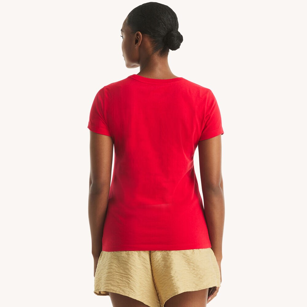 Sailing Club Foil Graphic T-Shirt,Tomales Red,large