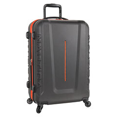 Vernon Bay 24" Hardside Spinner Luggage in Grey/Orange,Grey Heather,large