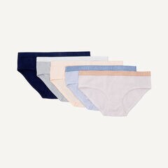 Stretch-Cotton Hipster Brief, 5-Pack,Grey Heather,large