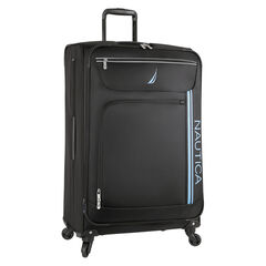 Washboard 28" Expandable Spinner Luggage,Black,large