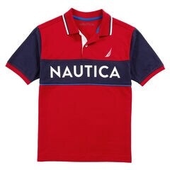  Boys' Nautica Shirt (8-16),Dark Acacia,large