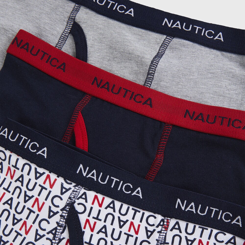 BOYS’ BOXER BRIEFS, 3-PACK,Navy,large