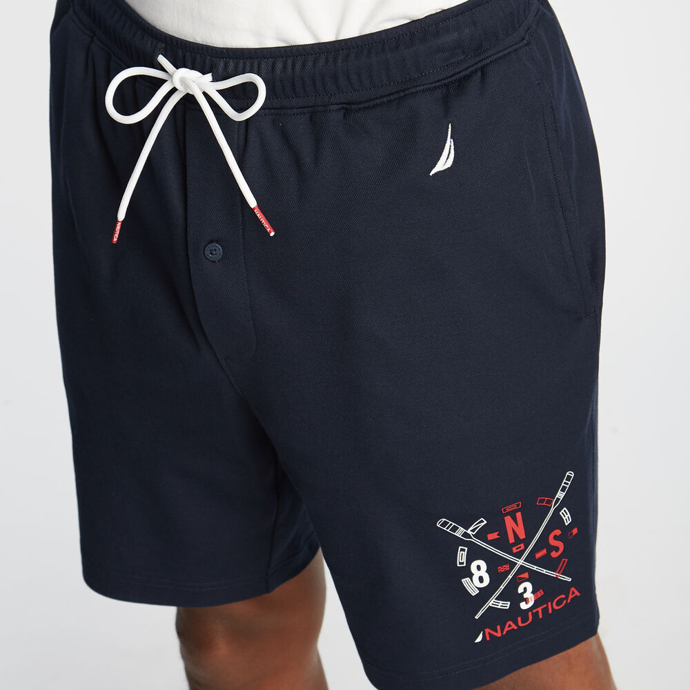 LOUNGE JOGGER SHORT,Navy,large