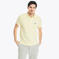 SLIM FIT INTERLOCK POLO,French Vanilla,large
