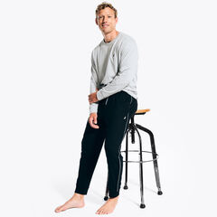 Side-Stripe Sleep Pant,True Black,large