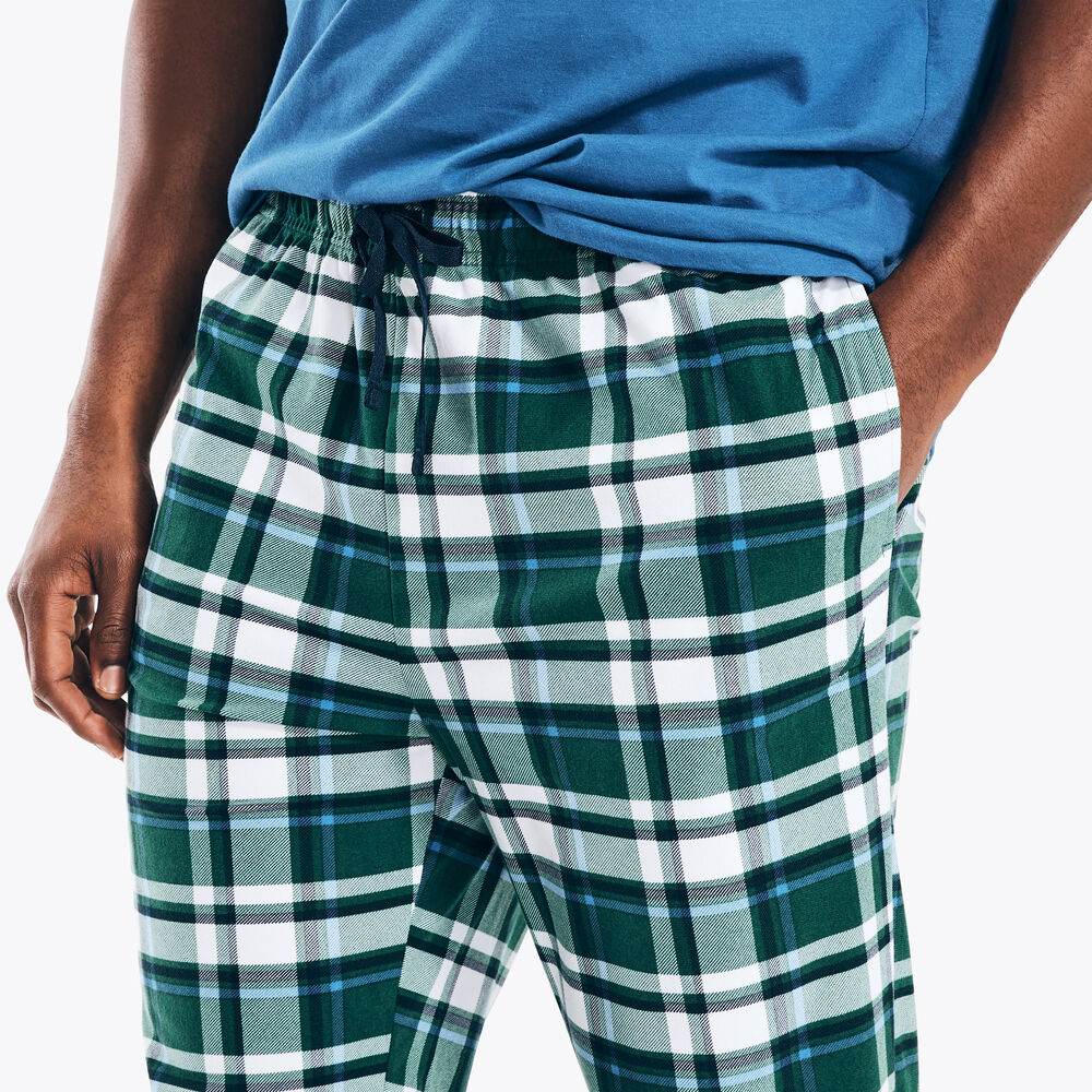 PLAID FLEECE SLEEP PANT,Cosmic Fern,large