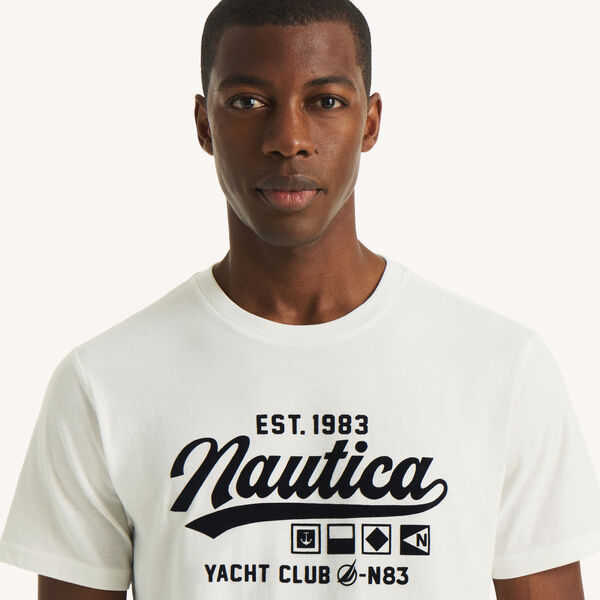 Flocked Nautica Heritage Logo Graphic T-Shirt