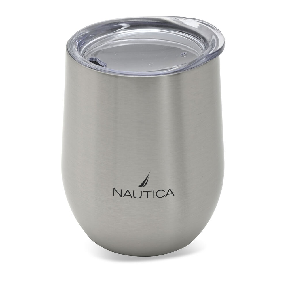 LOGO DOUBLE-WALLED STAINLESS STEEL TUMBLER,Graphite Heather,large