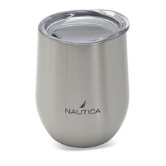 LOGO DOUBLE-WALLED STAINLESS STEEL TUMBLER,Graphite Heather,large