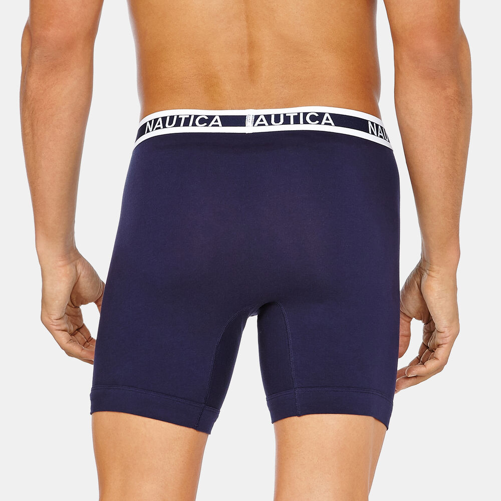 Stretch Boxer Briefs, 3-Pack,Crest Blue,large
