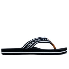 WOVEN STRAP LOGO SANDAL,Black,large