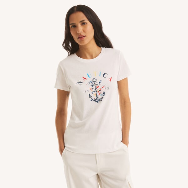 Colored Anchor Graphic T-Shirt