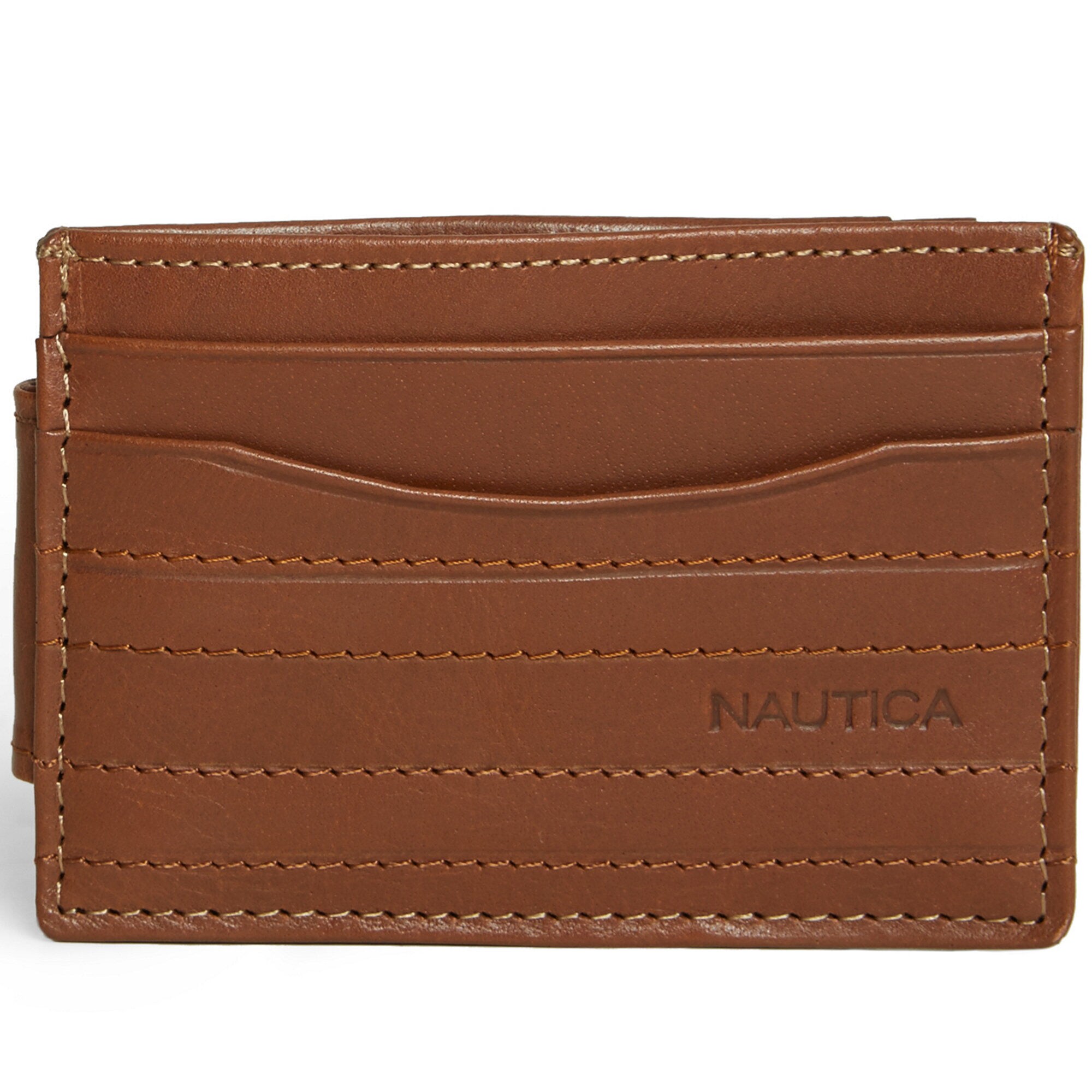 Money Clip Wallet,Brown,large