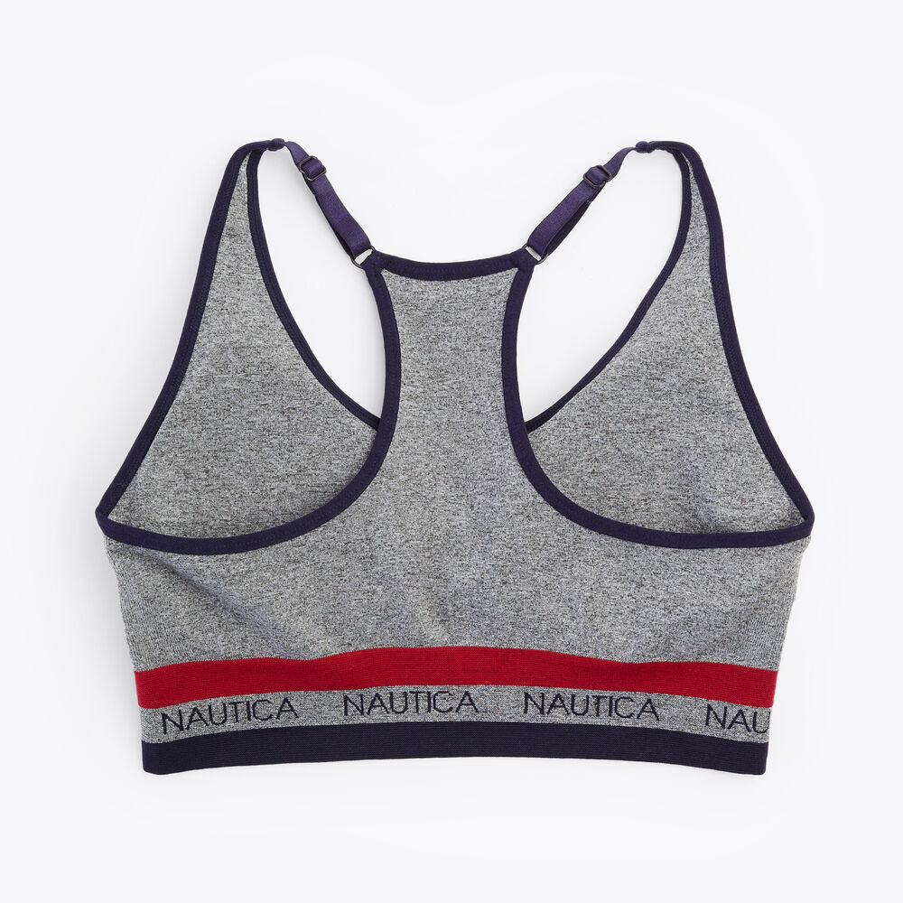 Seamless Racerback Bras, 2-Pack,Antique White Wash,large