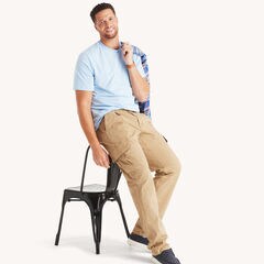 Big & Tall Pocket T-Shirt,Azure Blue,large