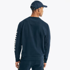 Logo Crewneck Sweatshirt,Navy,large