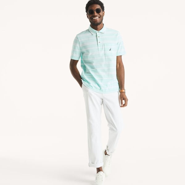 Classic Fit Striped Polo