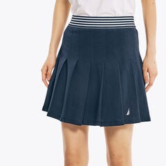 PLEATED TENNIS SKORT,Stellar Blue Heather,large
