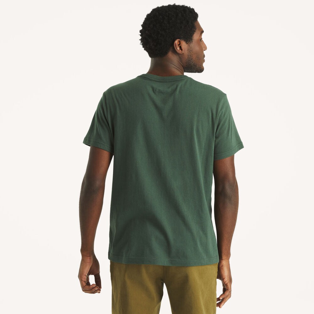 Deep Blue Graphic T-Shirt,Galley Green,large