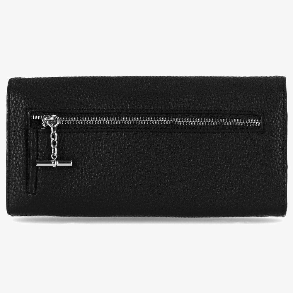 PEBBLED LOGO MONEY MANAGER WALLET WITH BOX,True Black,large