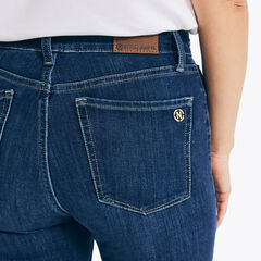 TRUE FLEX HIGH-RISE CURVY FIT SKINNY DENIM,Sapphire/Pitch Yellow,large