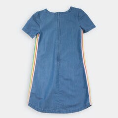 TODDLER GIRLS' CHAMBRAY SHIFT DRESS (2T-4T),Light Tide Water Wash,large