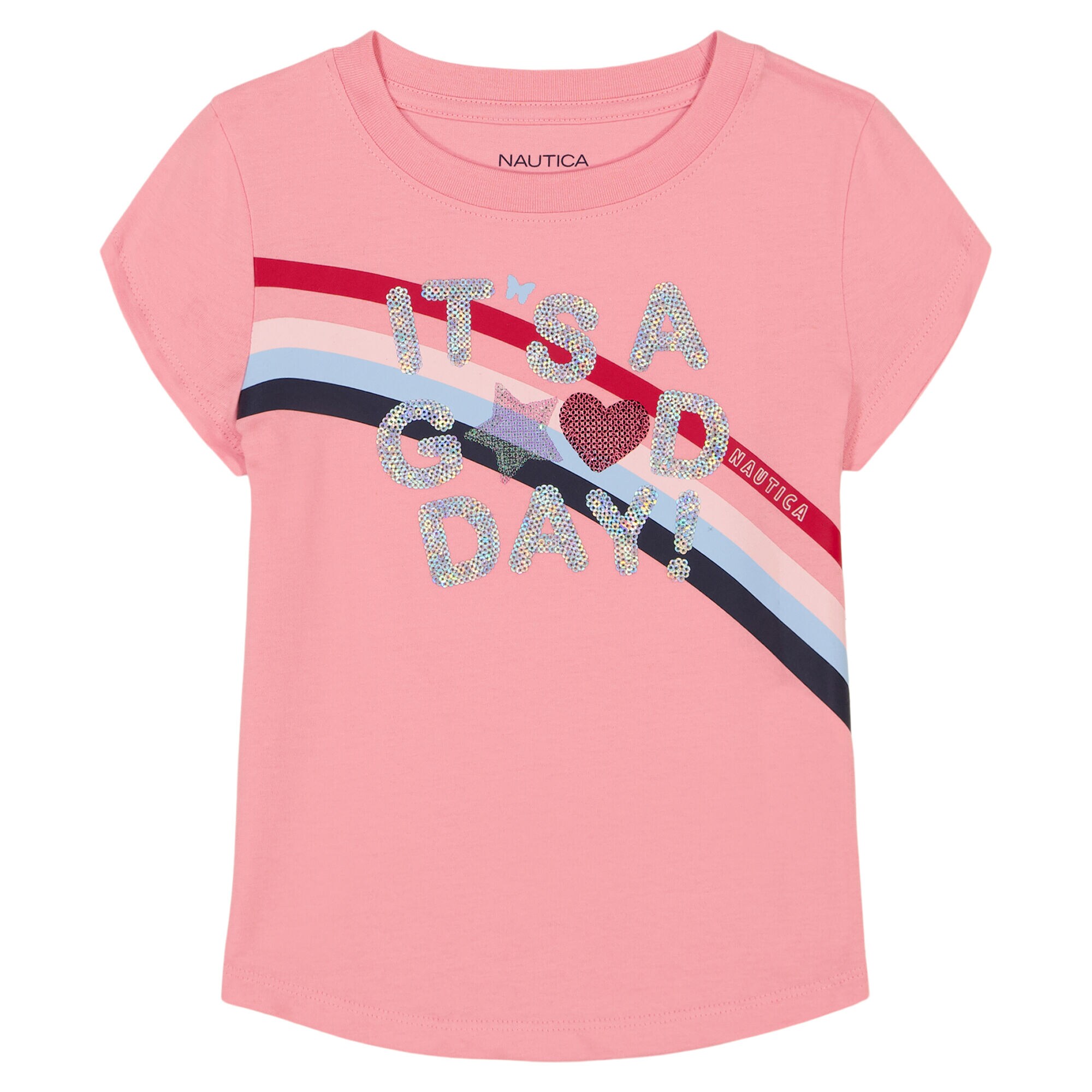 Little Girls' It's A Good Day T-Shirt (4-6X),Purple,large