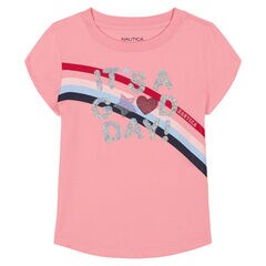 Little Girls' It's A Good Day T-Shirt (4-6X),Purple,large