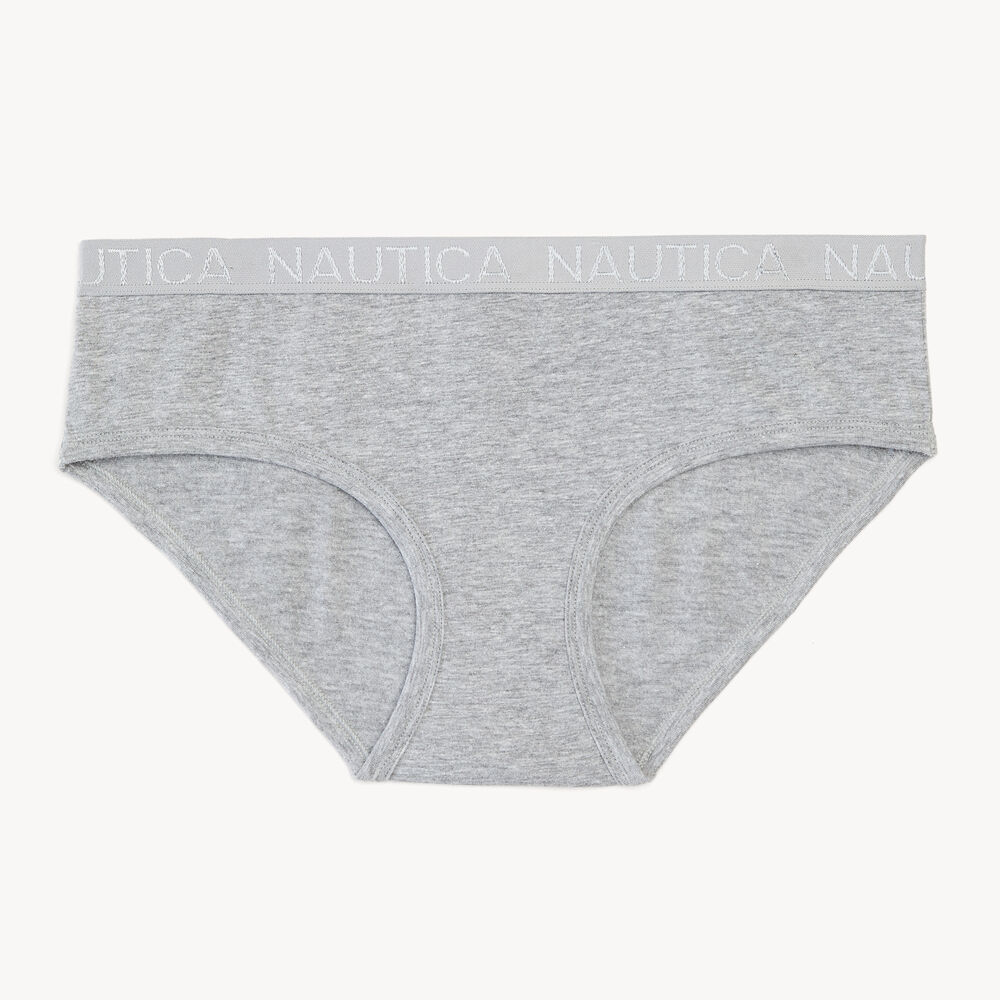 Stretch-Cotton Hipster Brief, 5-Pack,Dark Brown Heather,large