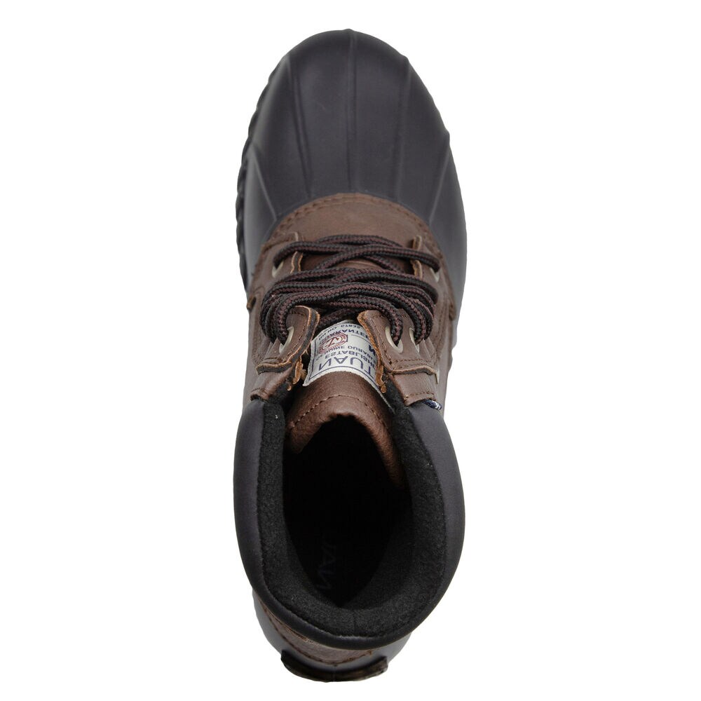 Lace-Up Duck Boot,Chocolate,large