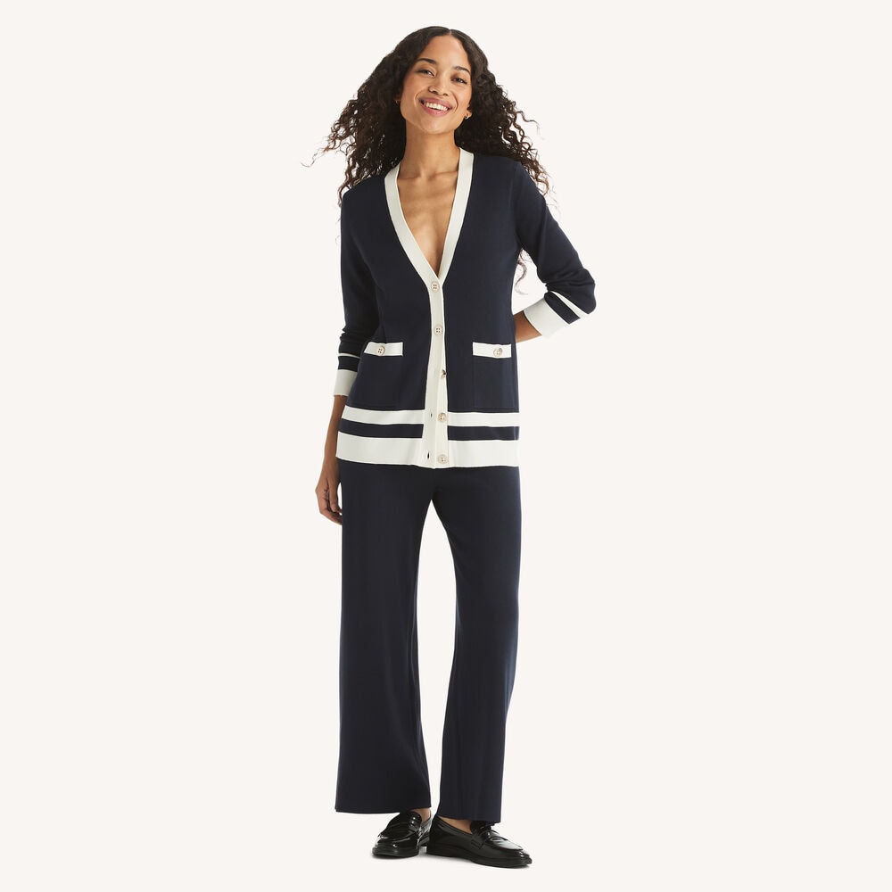 Pull-On Sweater Pant,Navy,large