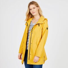 A-line Hooded Rain Jacket,Buoy Yellow,large