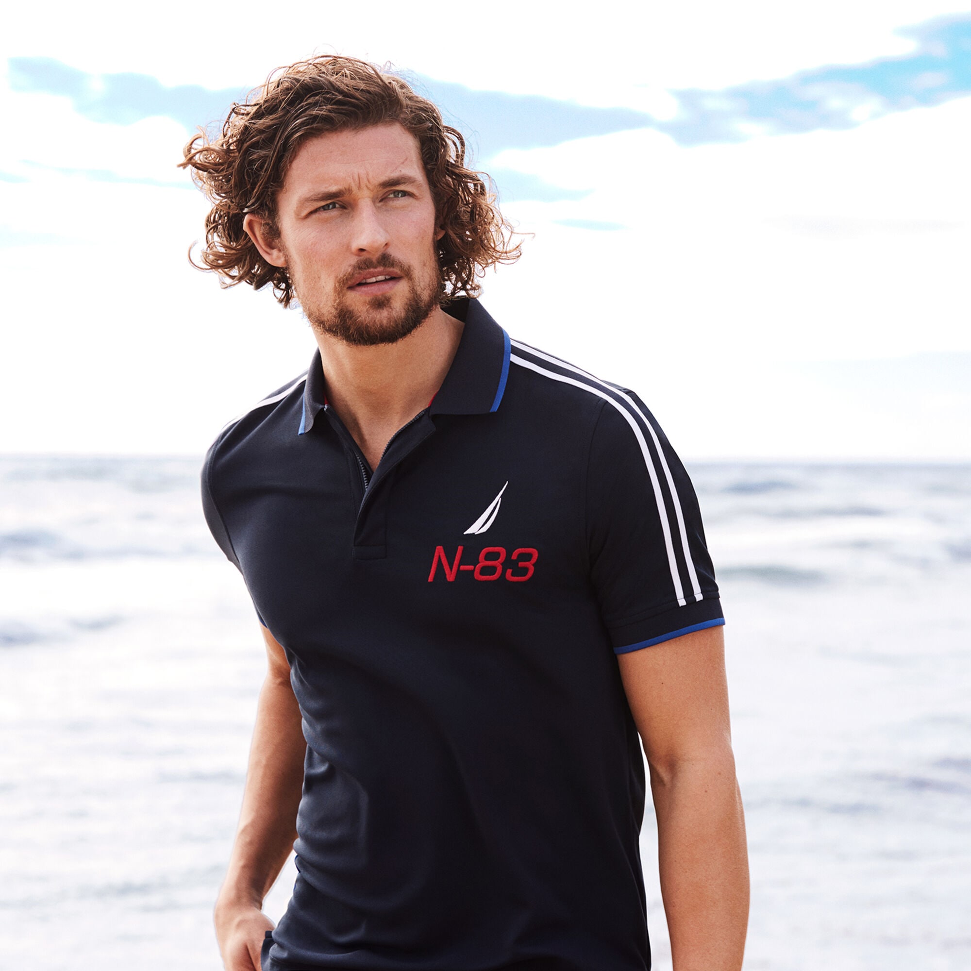 CLASSIC FIT PERFORMANCE POLO,Navy,large